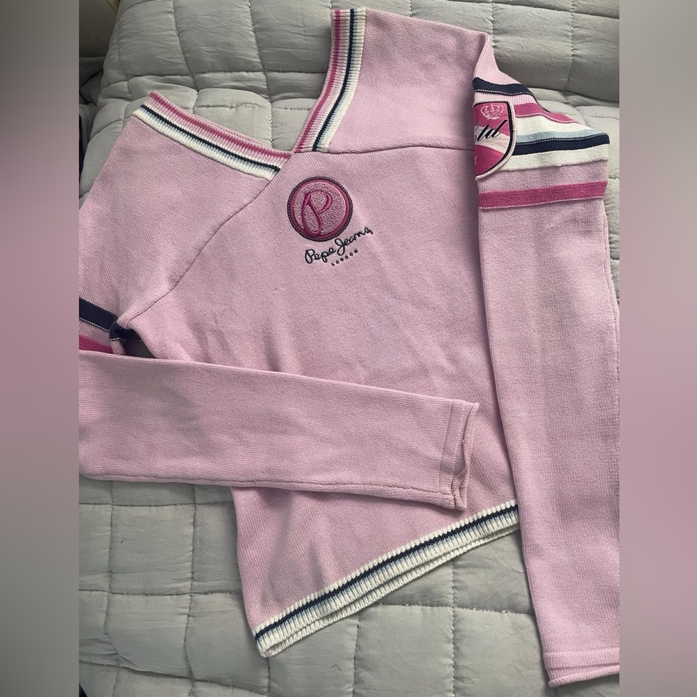 Pepe jeans pink y2k sweater